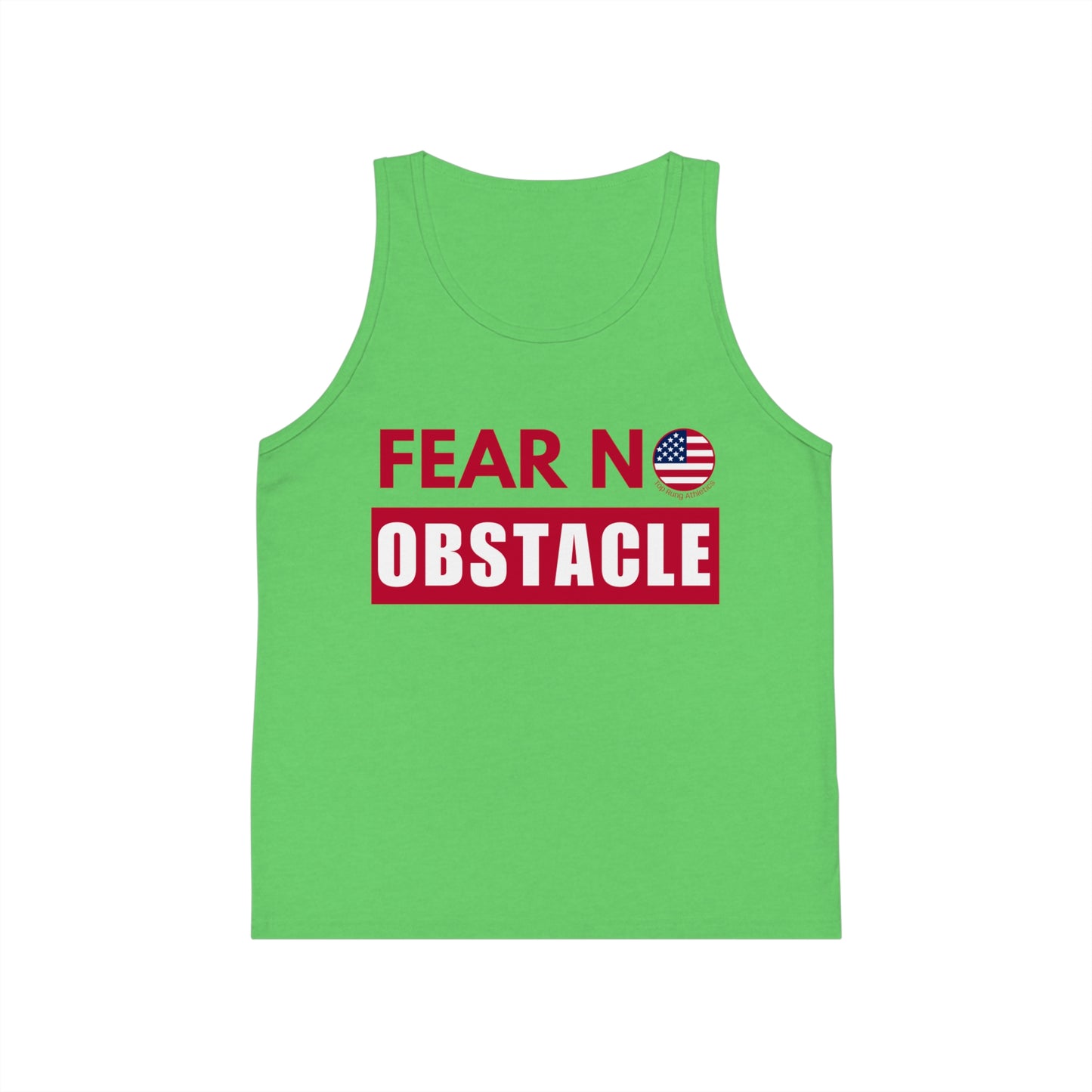 Fear No Obstacle Ninja Youth American Flag Tank Top