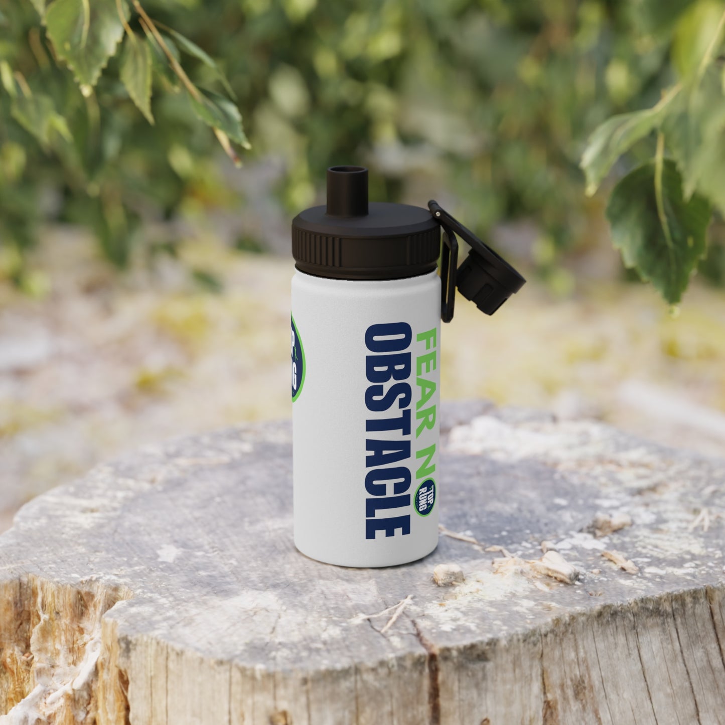 Fear No Obstacle Sports Water Bottle