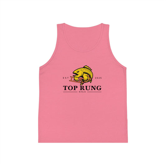 Top Rung Ninja Youth Tank Top - Crush the Salmon Ladder