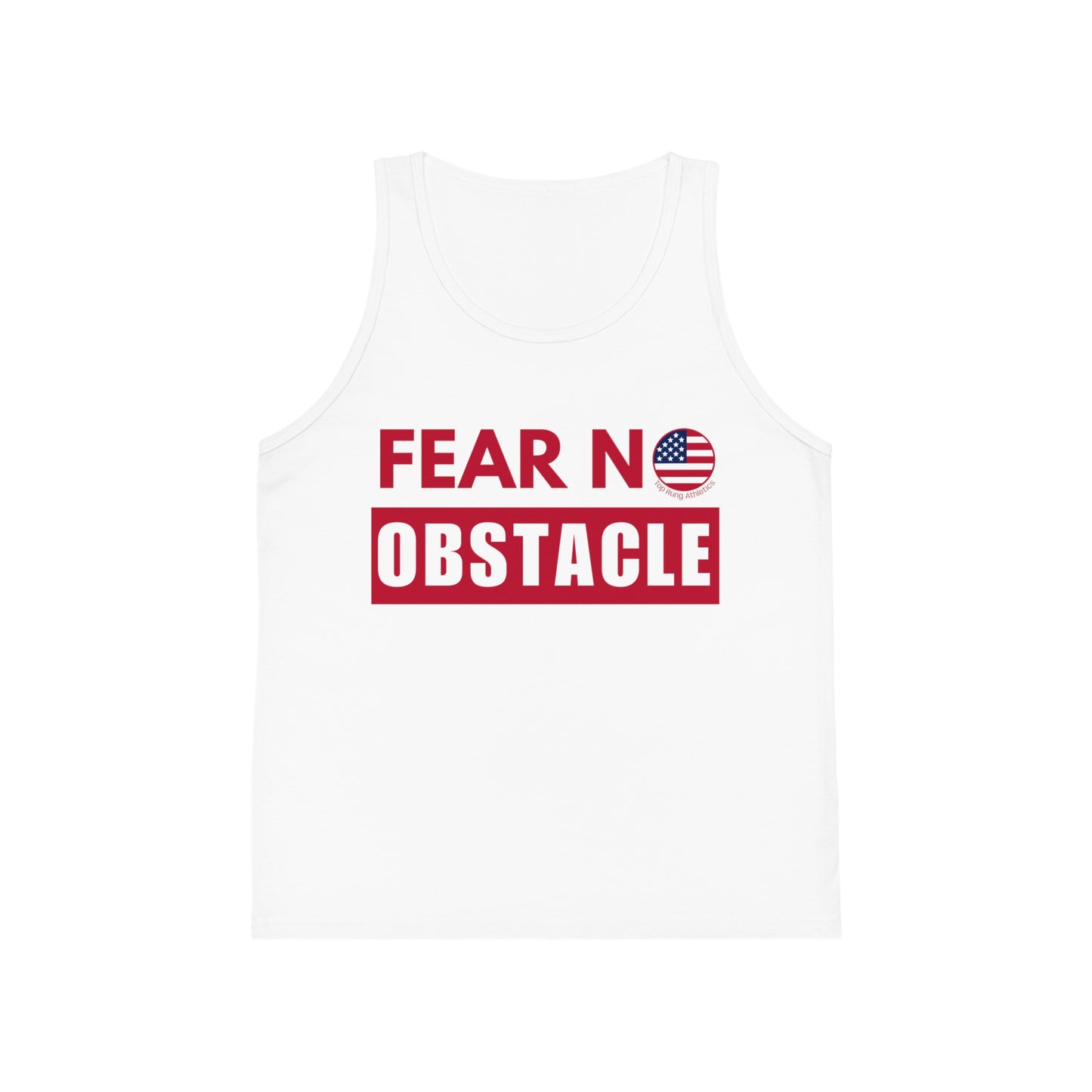 Fear No Obstacle Ninja Youth American Flag Tank Top