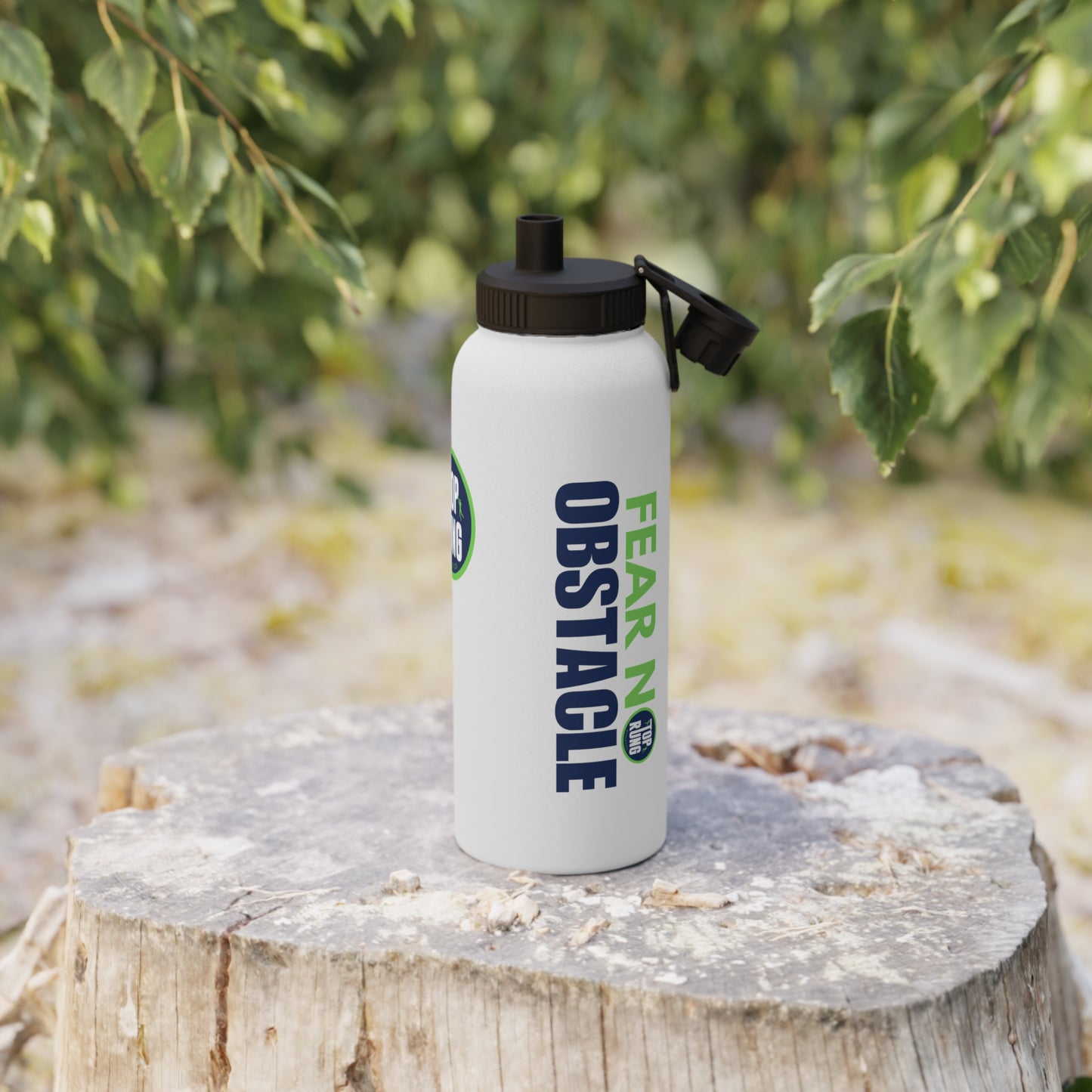 Fear No Obstacle Sports Water Bottle