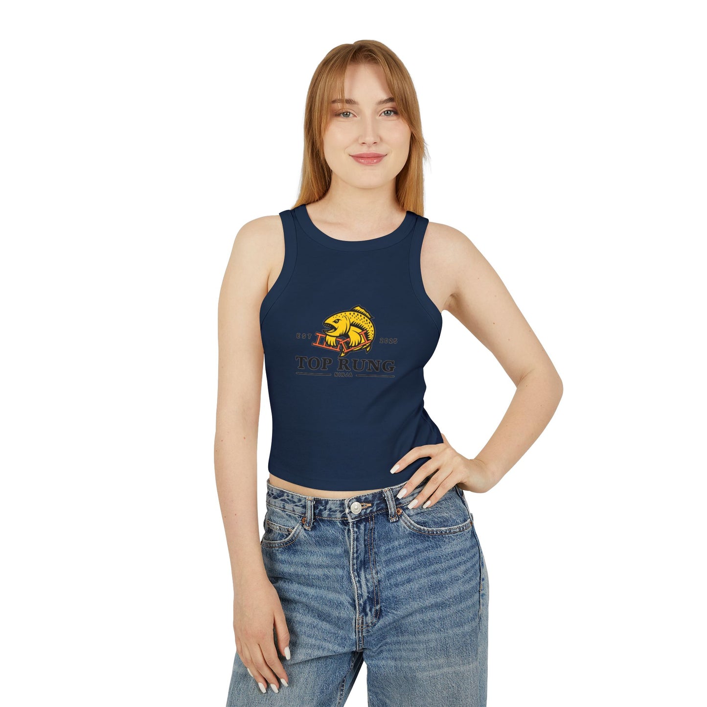 Top Rung Ninja Racer Tank Top - Crush the Salmon Ladder