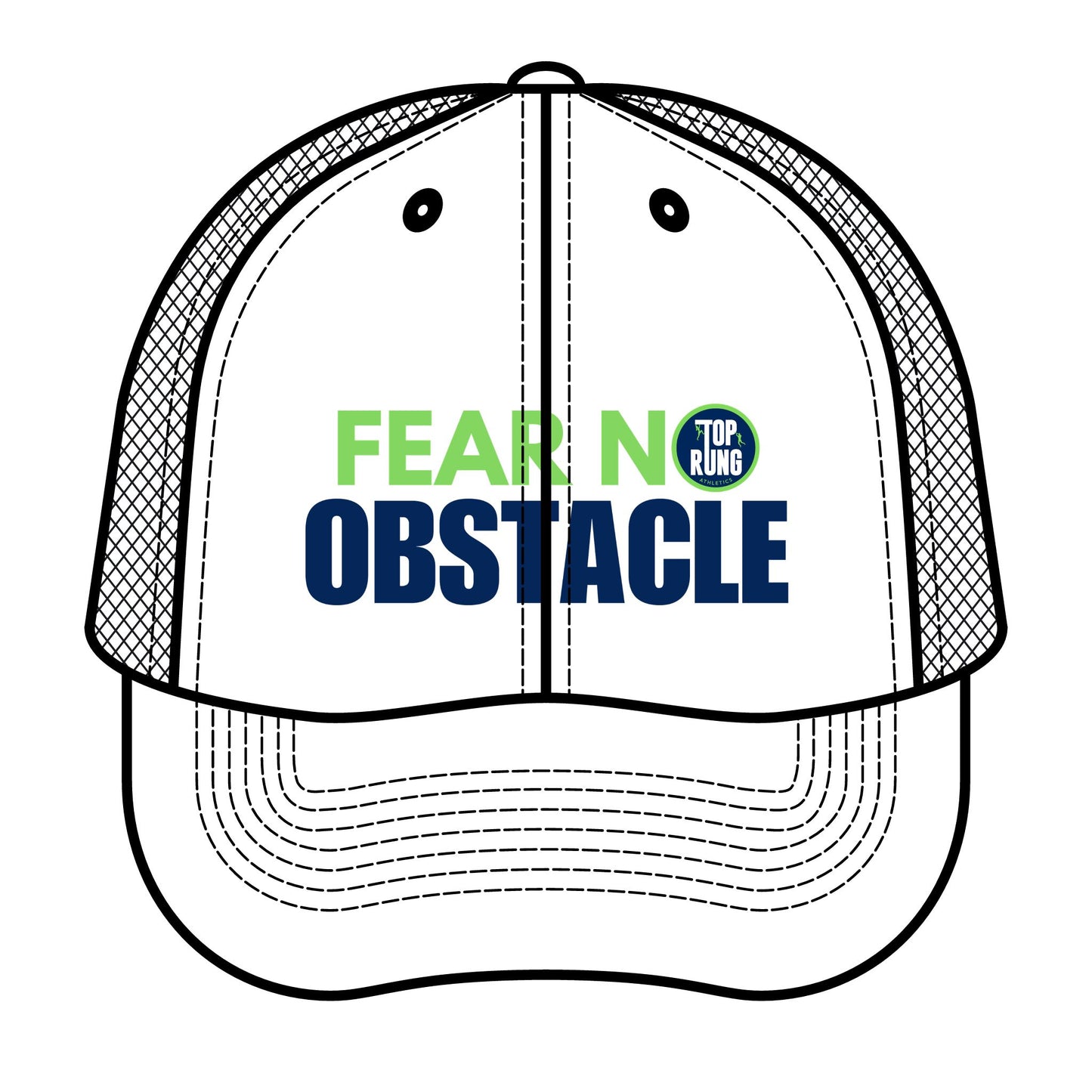 Fear No Obstacle Retro Trucker Hat