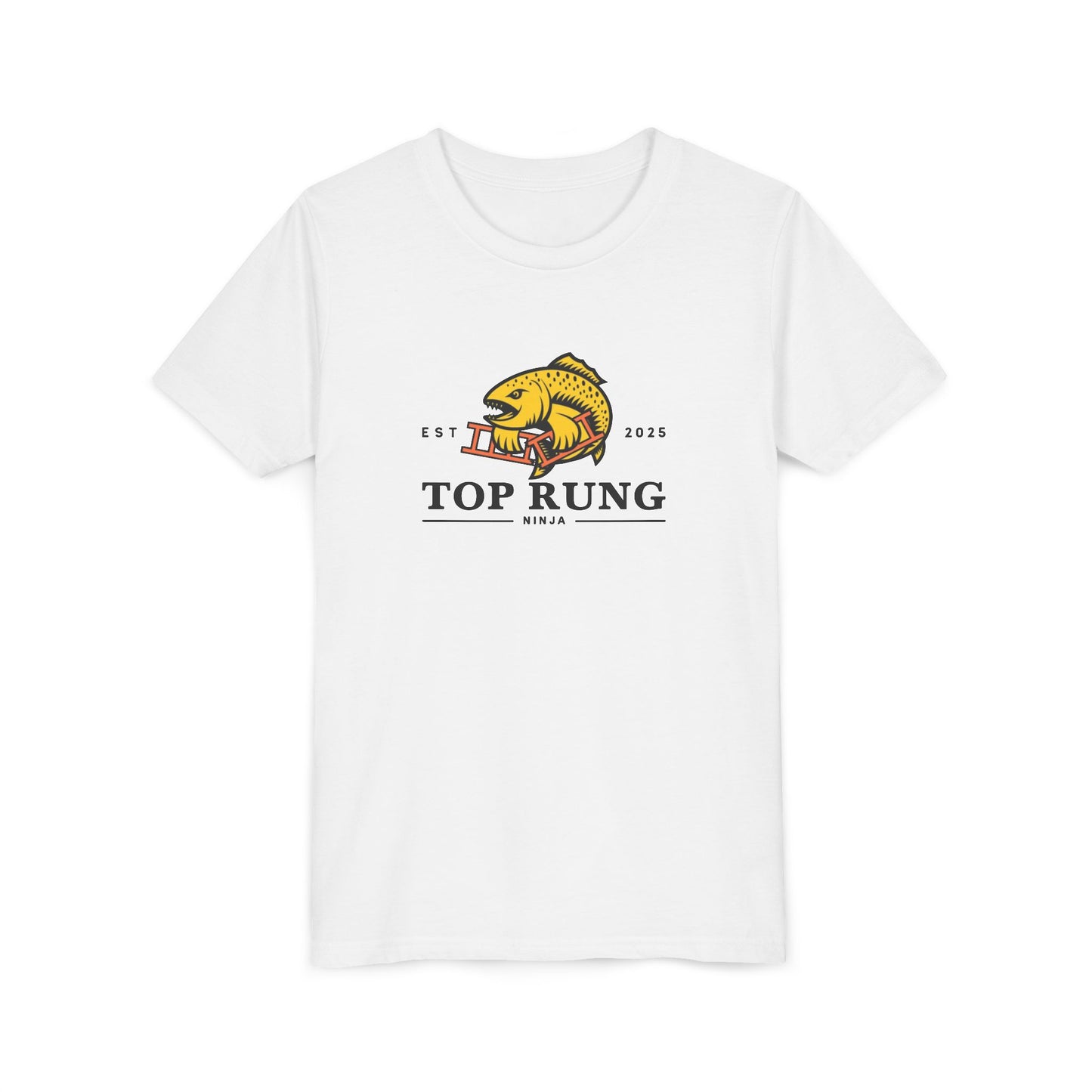 Top Rung Youth Ninja Tee - Crush the Salmon Ladder