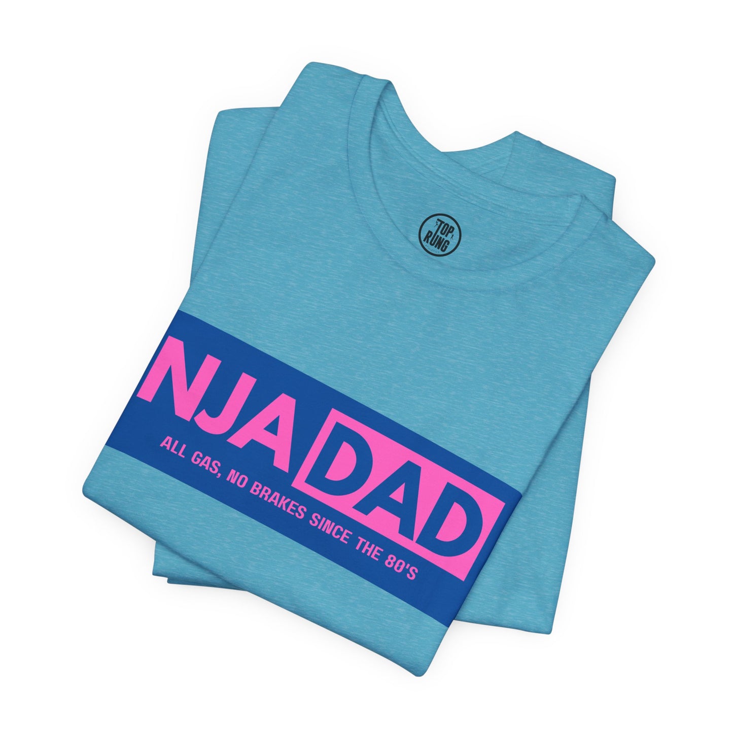 NJA DAD - Pink - All Gas No Brakes Since 80's Ninja Tee