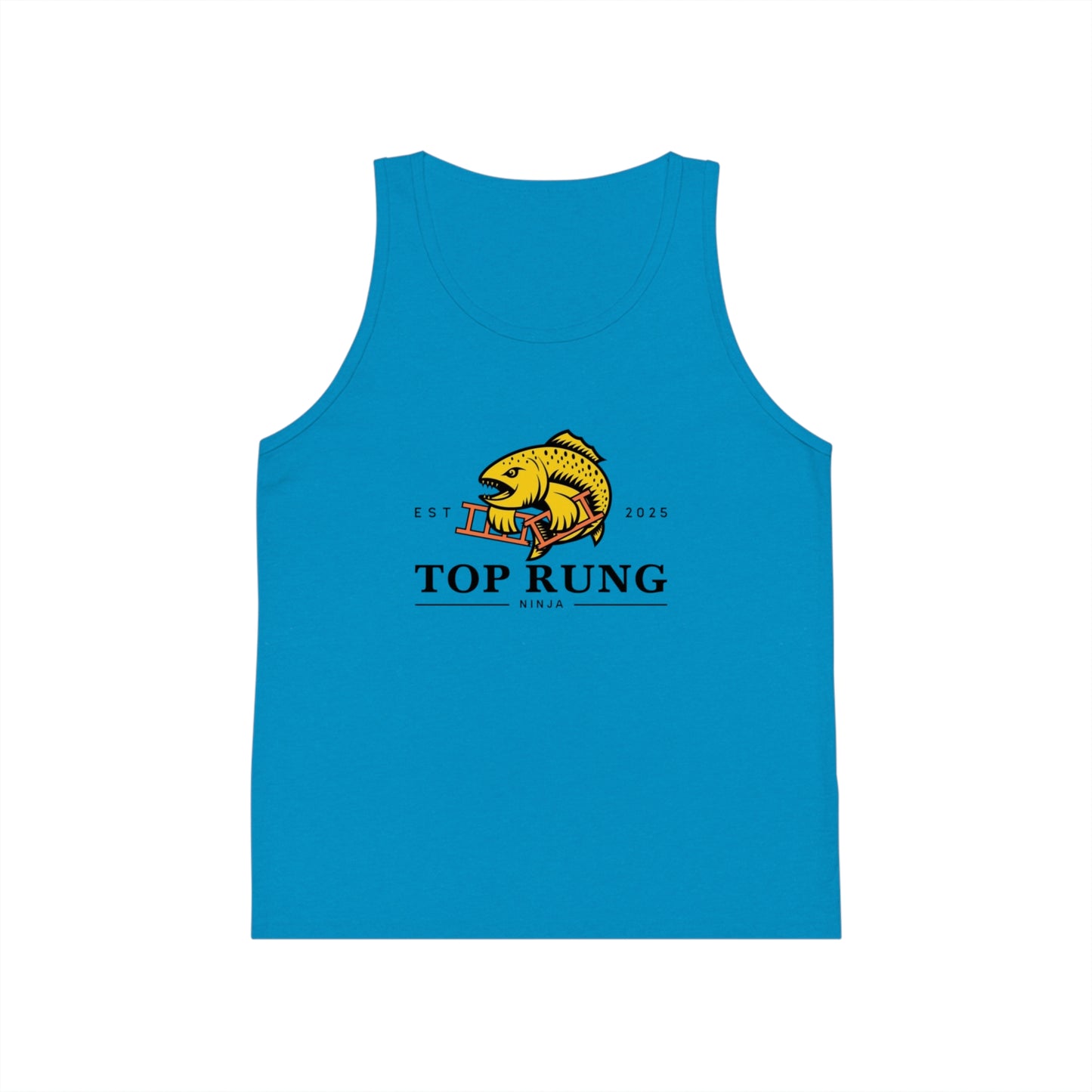 Top Rung Ninja Youth Tank Top - Crush the Salmon Ladder
