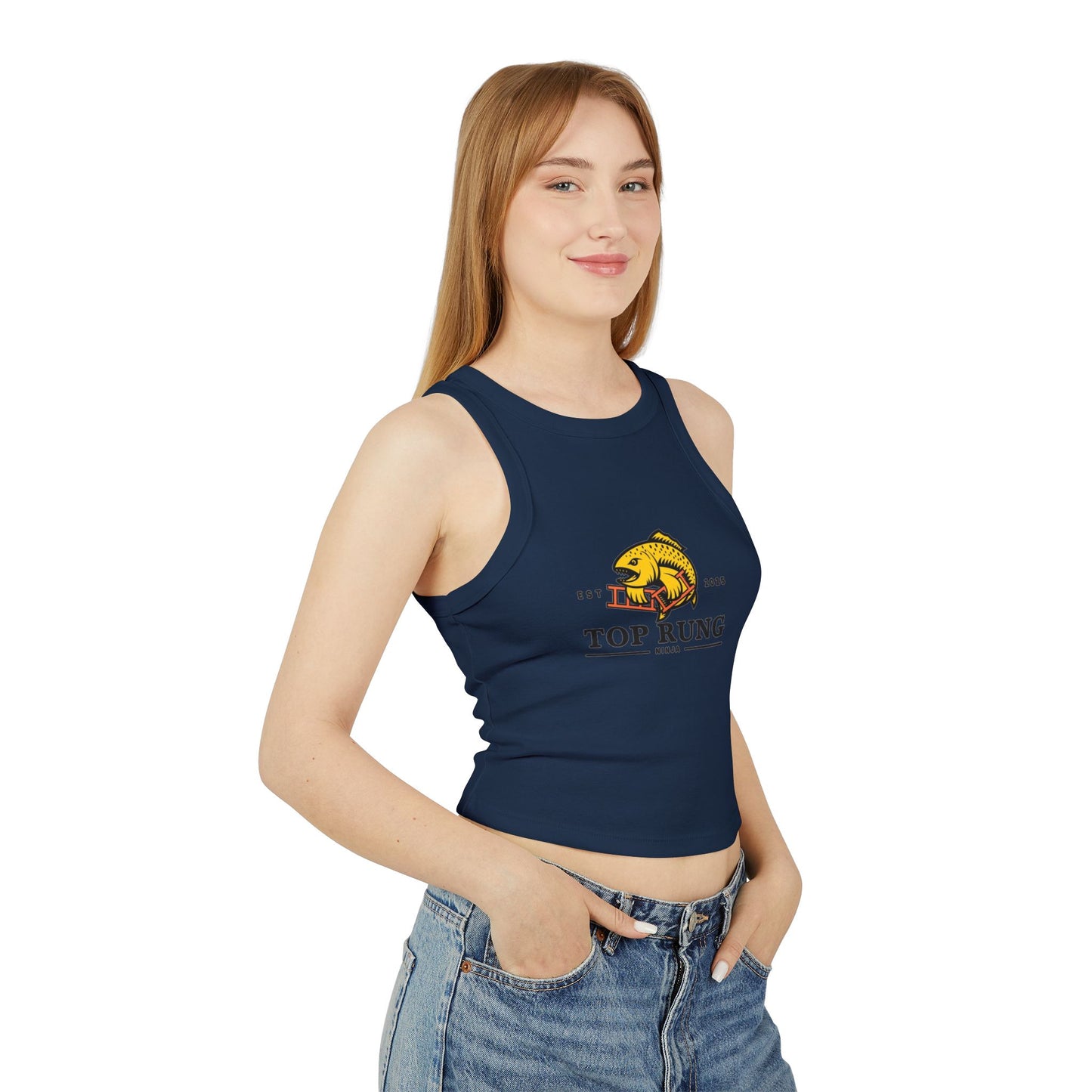 Top Rung Ninja Racer Tank Top - Crush the Salmon Ladder