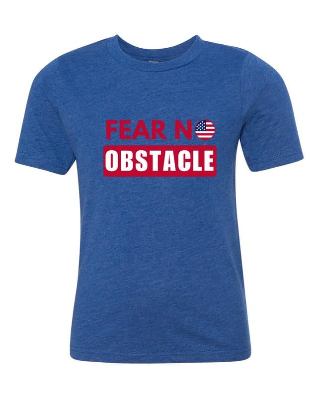 Ninja Warrior T-Shirt - Fear No Obstacle Flag Tee - Ninja Competition Fan Gift
