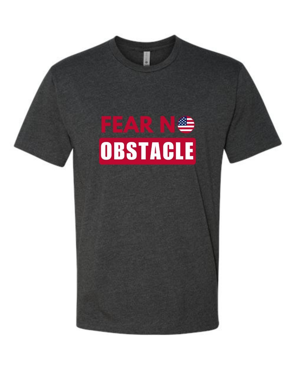 Ninja Warrior T-Shirt - Fear No Obstacle Flag Tee - Ninja Competition Fan Gift