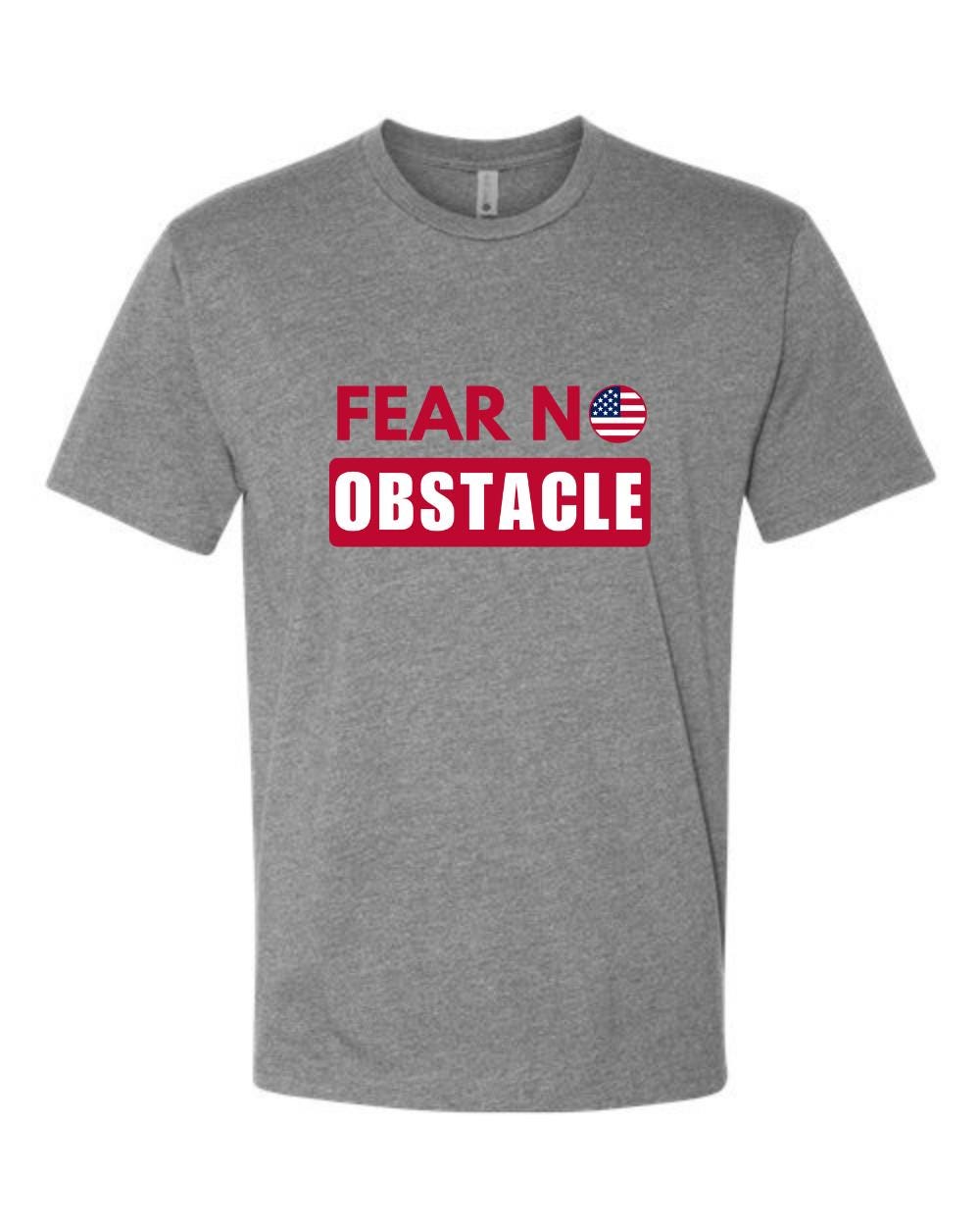 Ninja Warrior T-Shirt - Fear No Obstacle Flag Tee - Ninja Competition Fan Gift